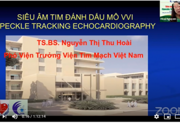 Bài giảng "Siêu âm tim đánh dấu mô VVI" của cô Nguyễn Thị Thu Hoài - Viện Tim Mạch Việt Nam
