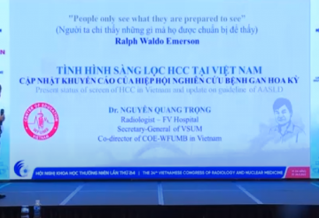  Present status of screen of HCC in Vietnam and update on guideline of AASLD 